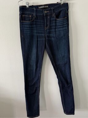Express Women's Dark Blue Skinny Jeans